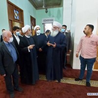 حجة الاسلام و المسلمين الدكتور "حميد شهرياري" يزور جامع أم الطبول في بغداد