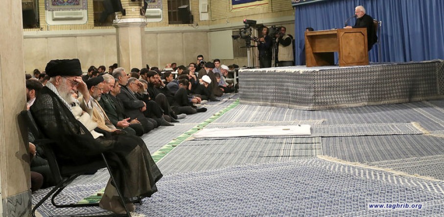 مراسم عزاء أمير المؤمنين عليه السلام بحضور الإمام الخامنئي