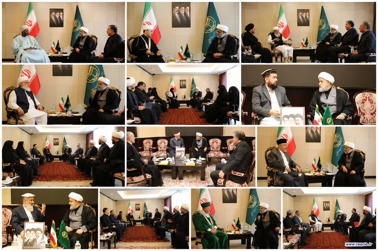 دیدار مهمانان خارجی مراسم وداع با رهبر شهید ایران با دبیرکل مجمع جهانی تقریب مذاهب اسلامی