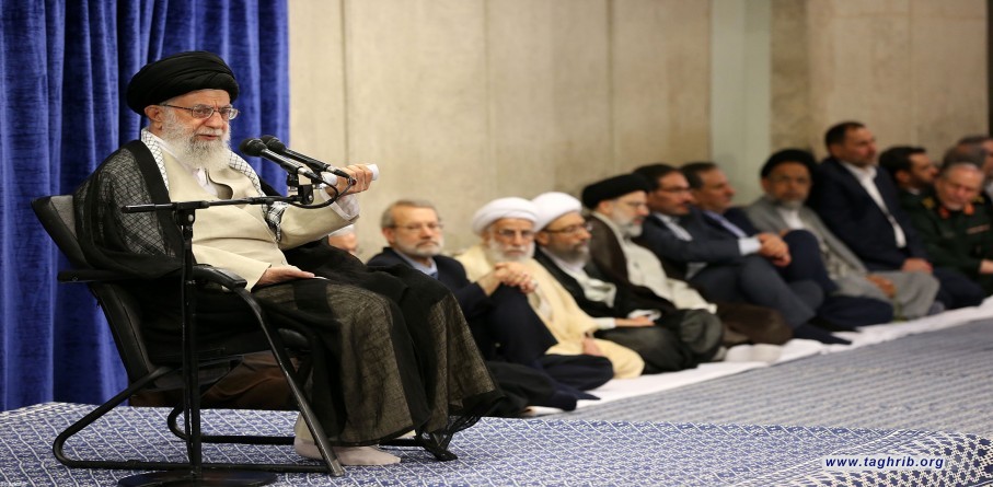 لقاء الإمام الخامنئي مع مسؤولي النظام