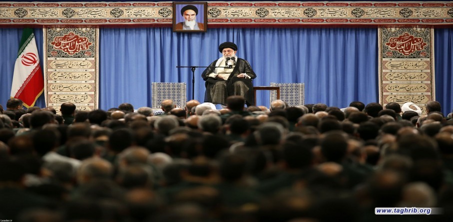 لقاء أعضاء المجلس الأعلى لقادة حرس الثورة الإسلامية مع القائد العام للقوات المسلحة الإمام الخامنئي