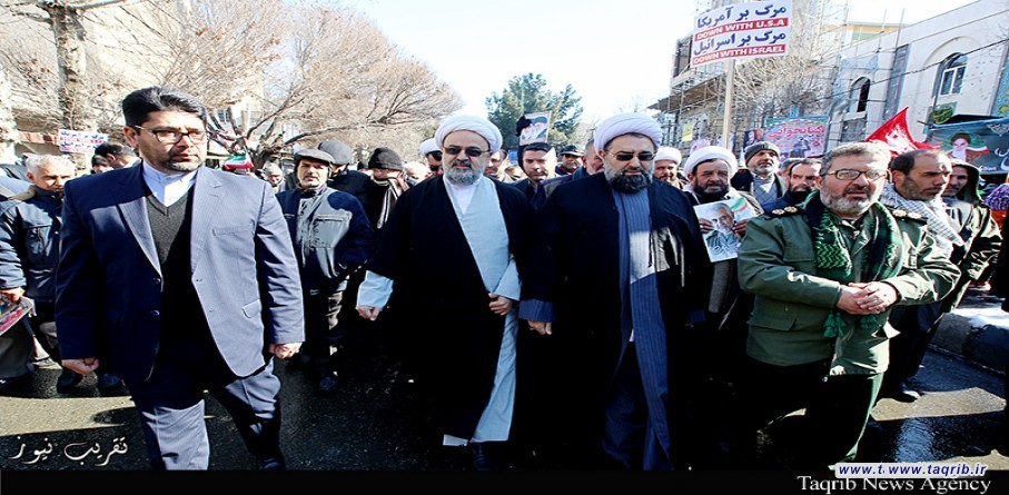 حجة الاسلام والمسلمين سماحة الشيخ شهرياري يشارك في مراسم ذكرى انتصار الثورة الاسلامية في ايران