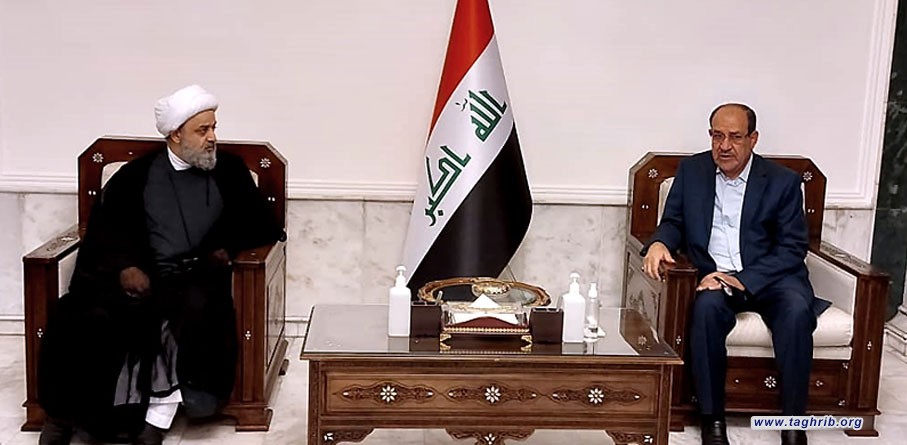 دیدار دبیرکل مجمع تقریب با نوری مالکی نخست وزیر سابق و دبیرکل حزب الدعوه عراق