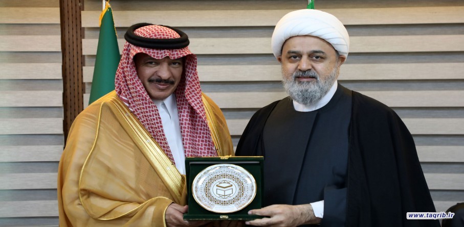 سفير المملكة العربية السعودية يلتقي الأمين العام الدكتور حميد شهرياري