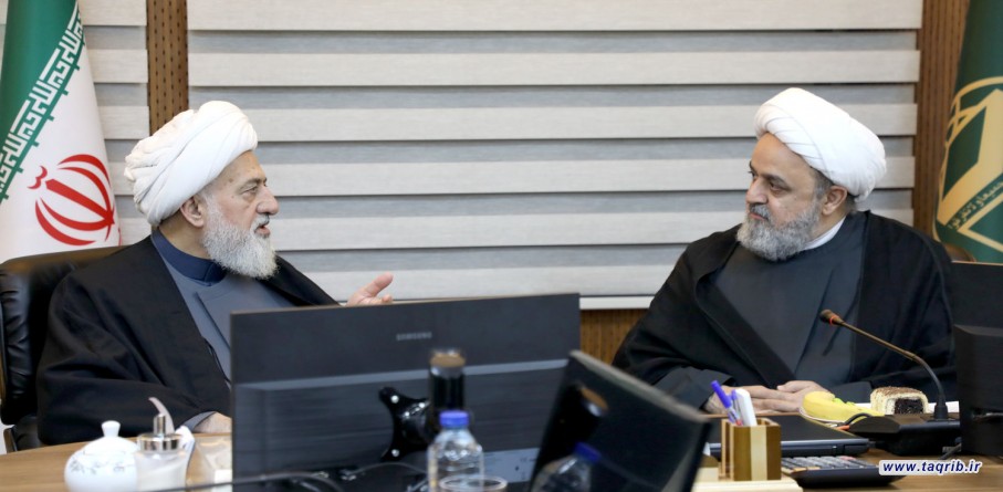 لقاء الأمين العام الدكتور شهرياري ونائب رئيس المجلس الاسلامي الشيعي الاعلى في لبنان "الشيخ علي الخطيب"